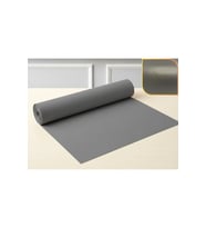 48 cm x 5 m antrasit suni deri, kumaş desenli kaydırmaz halı