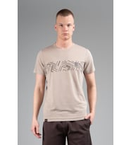 Maraton Regular Erkek Bisiklet Yaka Bejmelanj- T-shirt