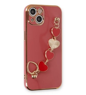 Mey İthalat® iPhone 14 Plus Kılıf Esila Silikon - Kırmızı