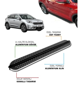 KIA NIRO UYUMLU 2017 2018 2019 2020 2021 2022 2023 ARACA ÖZEL YAN BASAMAK