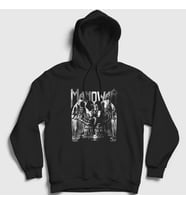 Presmono Unisex Siyah Silver Battle Hymns Manowar Kapüşonlu Sweatshirt 64230tt