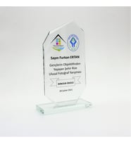 Kişiye Özel Kristal Ödül Plaket