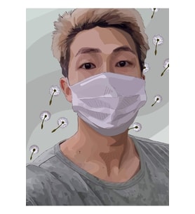 Karahindiba Namjoon Tablo Ahşap Poster Dekoratif Kod2756