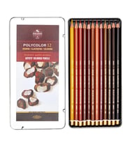Koh-i-Noor Polycolor Kuru Boya Kalemi 12li Set Kahve Tonlar 3822