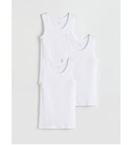 LC WAIKIKI Beyaz U Yaka Penye Erkek Atlet 3'lü
