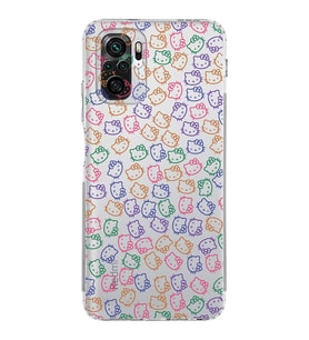 Xiaomi Redmi Note 10S  Kamera Korumalı Kapak Hello Kitty Tasarımlı Şeffaf  Kılıf