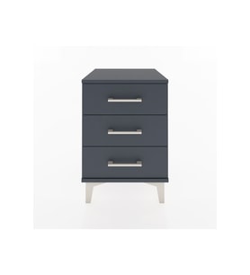 Hyperion Komodin 3 Çekmeceli 44x44x64 Antrasit-Antrasit
