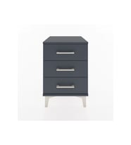 Hyperion Komodin 3 Çekmeceli 44x44x64 Antrasit-Antrasit