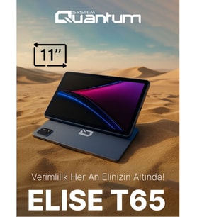 QUANTUM 11" 8-çekirdek 8GB RAM- 256GB- 5G LTE Android Tablet / ELISE T65