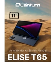 QUANTUM 11" 8-çekirdek 8GB RAM- 256GB- 5G LTE Android Tablet / ELISE T65