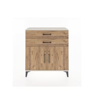 Arges Şifonyer Tek Raflı 2 Çekmeceli 2 Kapaklı 88x30x96 Aytaşı-Çam