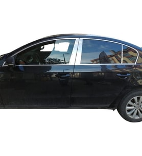 Blueoto Volkswagen Passat B7 Krom Cam Direği (2012 - 2014) Paslanmaz Çelik 6 Parça