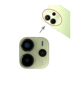 Xiaomi Uyumlu Redmi Note 14 4G Kamera Lensi Cam Çerçeveli Full 24117RN76G (Yeşil)