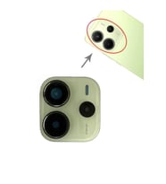 Xiaomi Uyumlu Redmi Note 14 4G Kamera Lensi Cam Çerçeveli Full 24117RN76G (Yeşil)