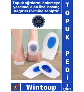 #TopukPedi Konfor Pedi Jel Destekli Yastıklama Yumuşak Ayakkabı Kadın Darbe Emici Şık Topuk Silikonu