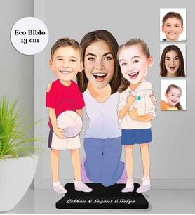 Kişiye Özel Aile Ahşap Eco Biblo -8