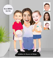 Kişiye Özel Aile Ahşap Eco Biblo -8