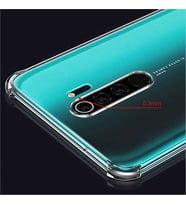 Coverzone Xiaomi Redmi Note 8 Pro ile uyumlu K?l?f Z-Nitro Anti Shock Silikon Kapak Kamera Korumal? Anti?ok Airbag K�?e Korumal? Silikon ?effaf K?l?f