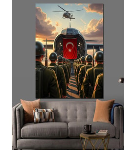 Denizci Çapası Ve Dümen Tasarımı Dekoratif Kanvas - Mdf Ahşap Tablo
