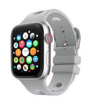 Lexroo Watch 10 46mm Delikli Tasarım KRD-147 Silikon Kordon - Gri