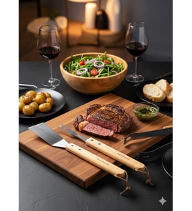 Bambum Arkansas - 3 Parça Barbekü Seti 33cm