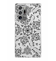 Samsung Galaxy Note 20 Ultra Kamera Korumalı Kapak Nostalji Desen Tasarımlı  Şeffaf Kılıf