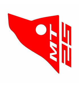 YAMAHA  MT-25 UYUMLU KIRMIZI SİPERLİK STİCKER SET