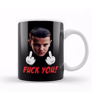 Stranger Things Eleven Fuck You Kupa Bardak Porselen