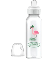 Brown's 8 oz/250 ml PP Dar Ağız + Sippy Biberon Bardak, Flamingo, Tekli Paket