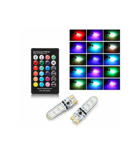 T10 Park Ampülü 12 Led Rgb Uzaktan Kumandalı Aydınlatma