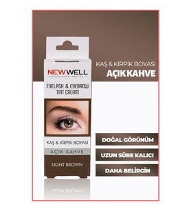 New Well Kaş&Kirpik Boyası Açık Kahve