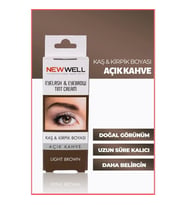 New Well Kaş&Kirpik Boyası Açık Kahve