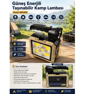 Kalemhane Gold-Police GP-620 50 Watt Çok Amaçlı El Feneri ve Alet Seti