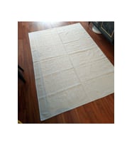 Pamuklu Bukle Lüks Kilim (120x180)-Spiral Düz Krem
