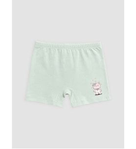 LCW Kids Mavi Pamuklu Baskılı Kız Çocuk Boxer