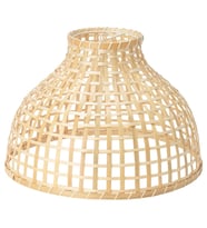 Sarkıt Lamba Abajur Başlığı, Bambu, 36x25 cm