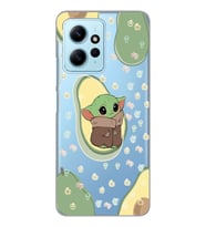 Redmi Note 12 4G Uyumlu Baby Yoda Desenli Şeffaf Telefon Kılıfı