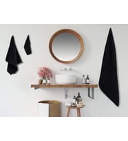 %100 Pamuk 6 Parça Microcotton Mutfak Havlusu / El & Yüz Havlusu / Banyo Havlusu Seti Hürsan Saphir (01)