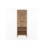 Hyperion Dolap 3 Raflı 2 Çekmeceli 2 Kapaklı 60x44x163 Çam-Çam