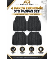 Chevrolet Cruze Ekonomik 4 Parça Universal Uyumlu Plastik Oto Paspas Seti Siyah Kaymaz ve Kolay Temizlenir