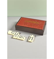 Lüks Deri Kutulu Premium Domino Seti 28 Parça Spinner’lı Çift 6 Taş – 2-4 Oyuncu Yeni Yıl Hediyesi