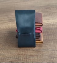 Sumerian Minimalist Crazy Deri Dikey Ön Cep Cüzdanı Siyah(Anahtarlık Hediye)