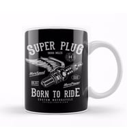 Super Plug Born To Ride Kupa Bardak Porselen