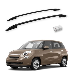 Turtle Fiat 500L 2013-2025 Tavan Çıtası Crown Siyah