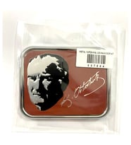 Metal Yapışkanlı Levha 8X10Cm Atatürk Ve İmza