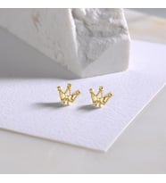 14 Ayar Altın Taç Küpe 1,05 gr