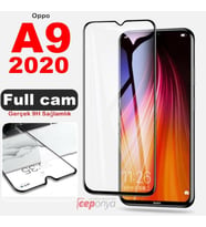 Oppo A9 2020 Ekran Koruyucu Ekranı Tam Kaplayan Kenarları Kırılmaya Dayanıklı Cam Koruyucu