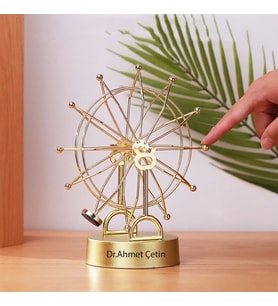 Kişiye Özel Newton Denge Balance Gold Renk Dönme Dolap