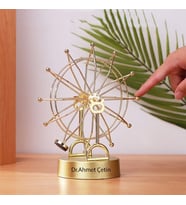 Kişiye Özel Newton Denge Balance Gold Renk Dönme Dolap