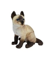 43 CM Sevimli Peluş Kedi Oyuncak  Yumuşacık ve Dekoratif Peluş (Krem)